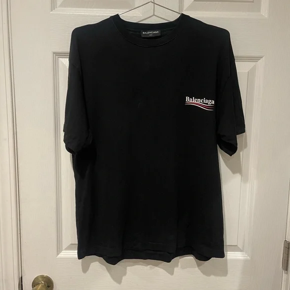 Balenciaga Black Short Sleeve Tee - Picture 1 of 3